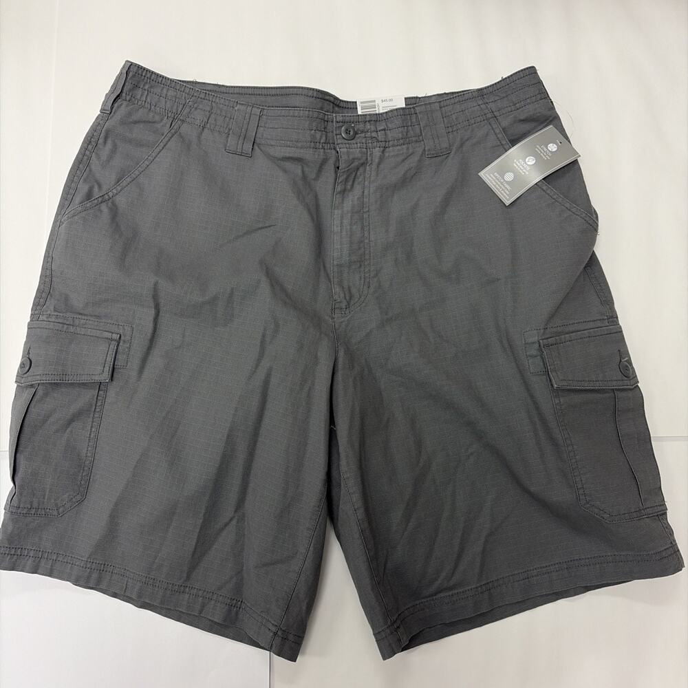 Ocean Coast Stretch Cargo Shorts Mens Size 38 Gray Preppy Chic BRAND NEW